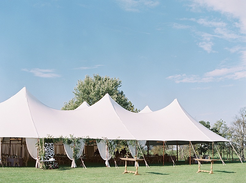 reception tent