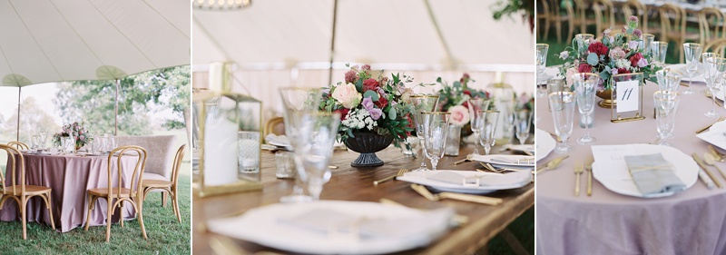 reception table decor