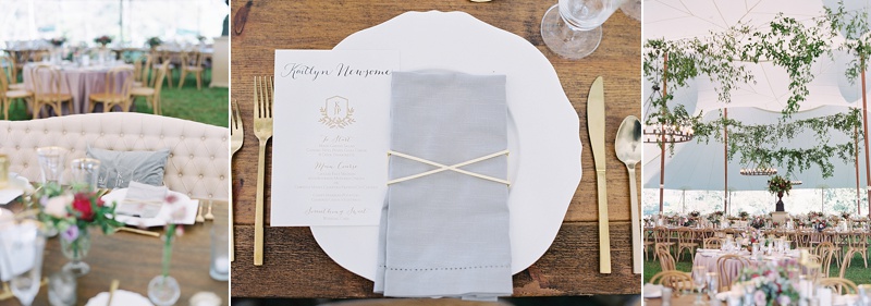 wedding table setting