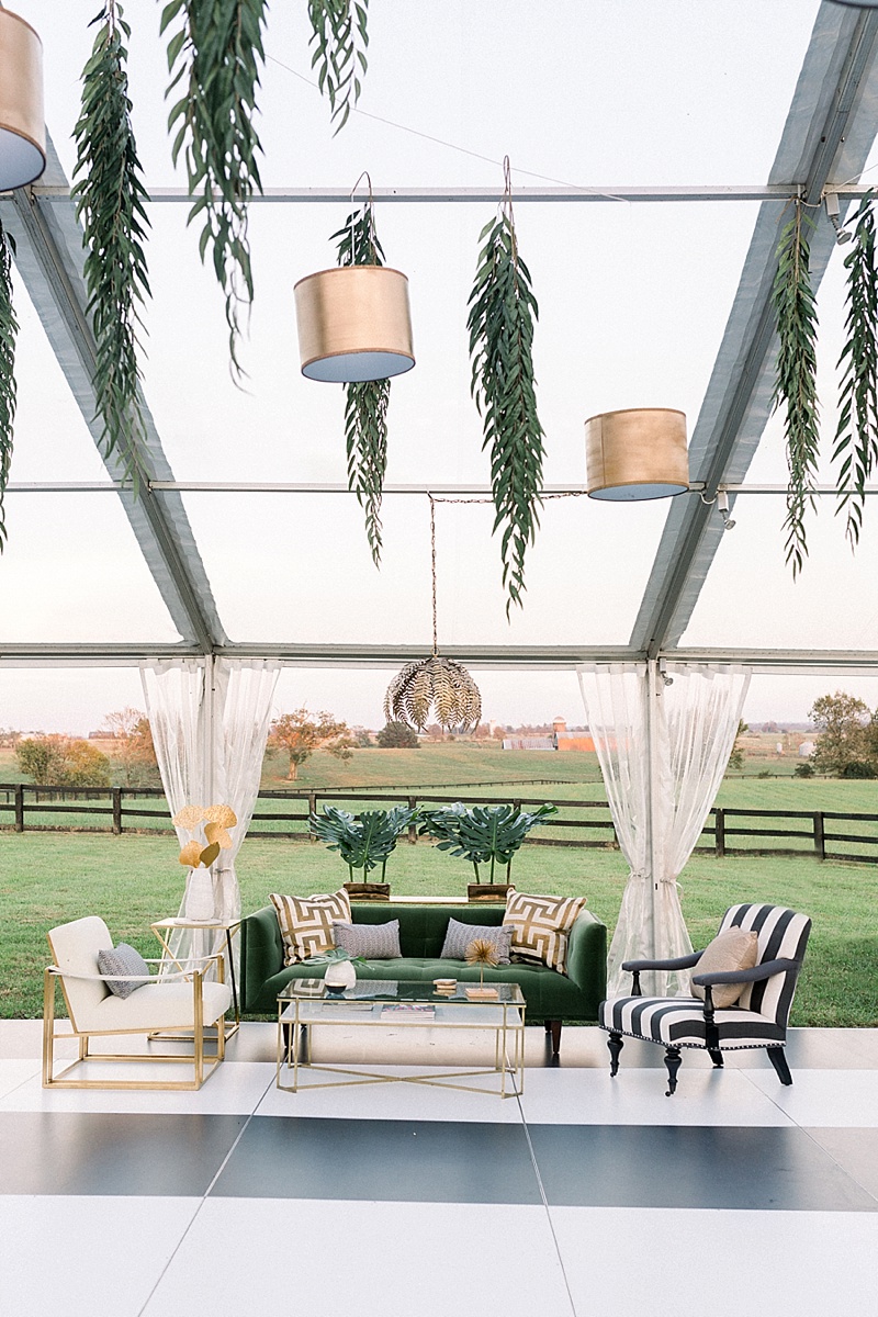 wedding reception setup